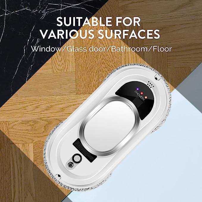 KING Window Cleaner Robot,Smart Glass Cleaning Robotic with 5600Pa Strong Suction, Remote Control Window Cleaning Robot for Windows/Tiles/Class Door